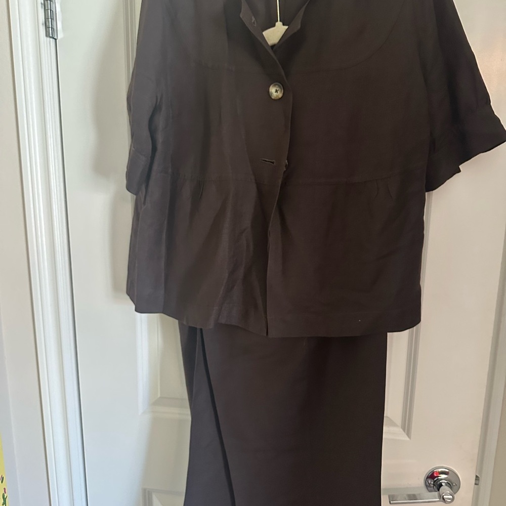 Carmen’s Casual Collection Brown Women's Pants Suit